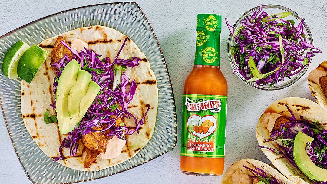 Lime Crema Fish Tacos with Marie Sharp’s Mild Habanero Pepper Sauce - Marie Sharp's Company Store