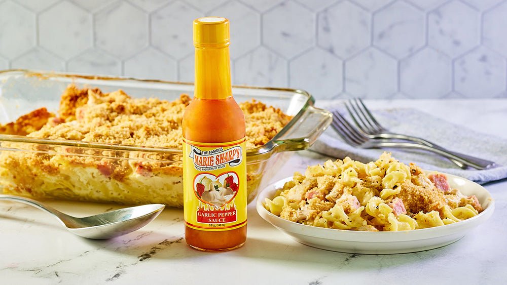 Spicy Baked Chicken Cordon Blue Casserole with Marie Sharp’s Garlic Habanero Pepper Sauce - Marie Sharp's Company Store