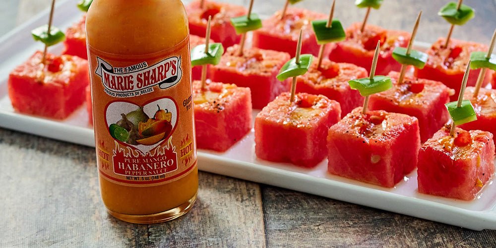 Watermelon Snacks with Marie Sharp’s Pure Mango Habanero Hot Sauce - Marie Sharp's Company Store